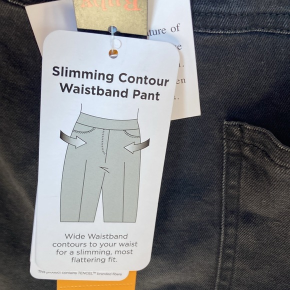 Ruby rd Tencel blend raw hem pull on ankle pant size 2X - Picture 5 of 17